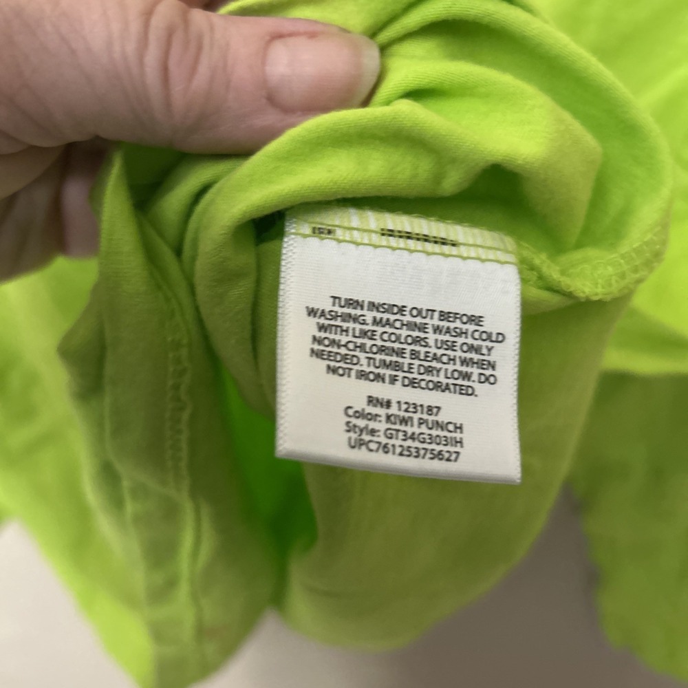 Women 1X Lime Green Happy Halloween Spider T Shirt Top - Picture 4 of 5